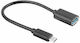 Lanberg Конвертор USB-C мъжки към USB-A женски Черен 1бр