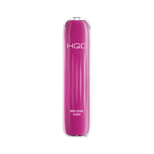 HQD Wave Einweg-E-Zigarette 650 Einweg-E-Zigaretten Roter Stern Lush 2ml 18mg Rosa