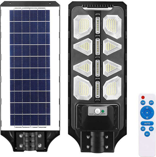 Bakaji Στεγανός Ηλιακός Προβολέας LED 120W Ψυχρό Λευκό 8000K με Αισθητήρα Κίνησης και Τηλεχειριστήριο IP65