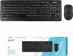 A4Tech Fstyler Combo FG1012S Fără fir Set tastatură și mouse Grecesc