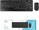 A4Tech Fstyler Combo FG1012S Ασύρματο Σετ Πληκτρολόγιο & Ποντίκι Ελληνικό