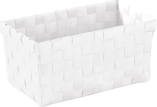 Kleine Wolke Storage Basket Plastic White 21.5x9.5x11cm 1pcs