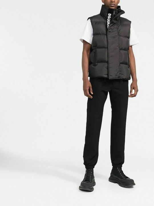 Dsquared2 Geacă Fără Mâneci De Iarnă Puffer Neagră