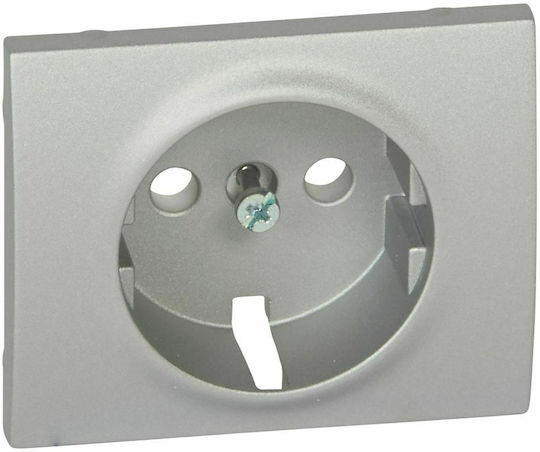 Legrand Galea Life Μετώπη Πρίζας Ρεύματος σε Ασημί Χρώμα 771320