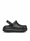 Crocs Classic Crush Ανατομικά Σαμπό Μαύρα