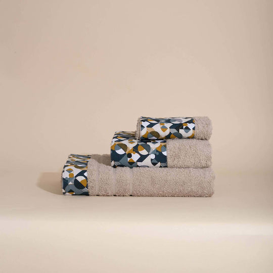 White Fabric Handtuch Lewis 30x50εκ. Ivory Coast Gewicht 500gr/m²