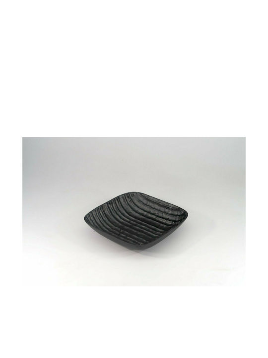 Karvounis Decorative Metal Black Bowl 23x23x6cm