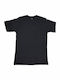 Men's Undershirt Short-sleeved in Black Color