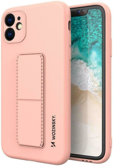 Wozinsky Kickstand Back Cover Σιλικόνης Ροζ (Galaxy A72)