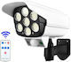 Verk Group Solar Dummy Surveillance Bullet Camera with LED Lighting White