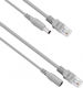 Connection Cable for CCTV Systems White 18377