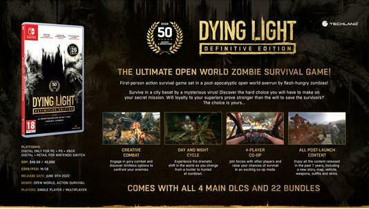 Dying Light to receive new Definitive Edition on Switch