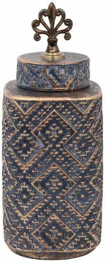 Fylliana Decorative Vase Gray 14.5x14.5x36cm