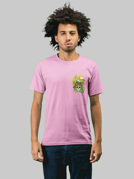 Tricou cu vibrații tropicale - PINK