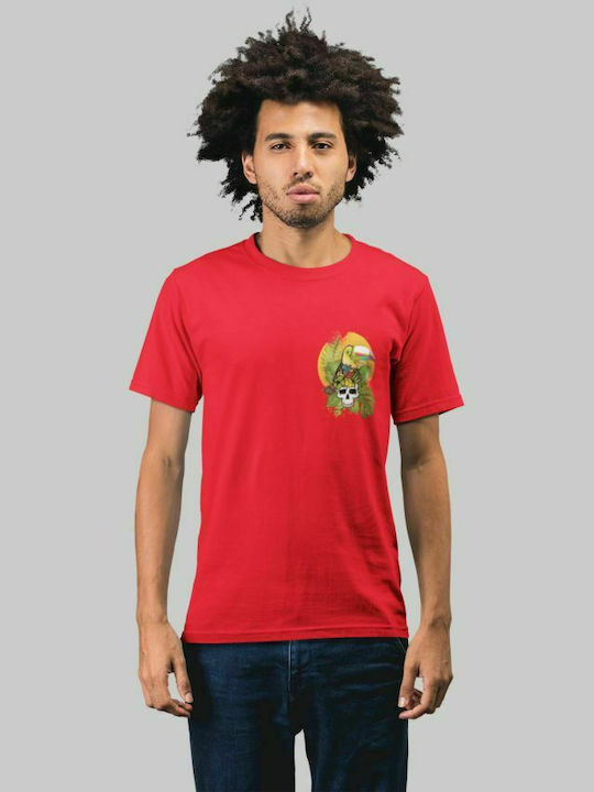 Tropical vibes t-shirt - RED