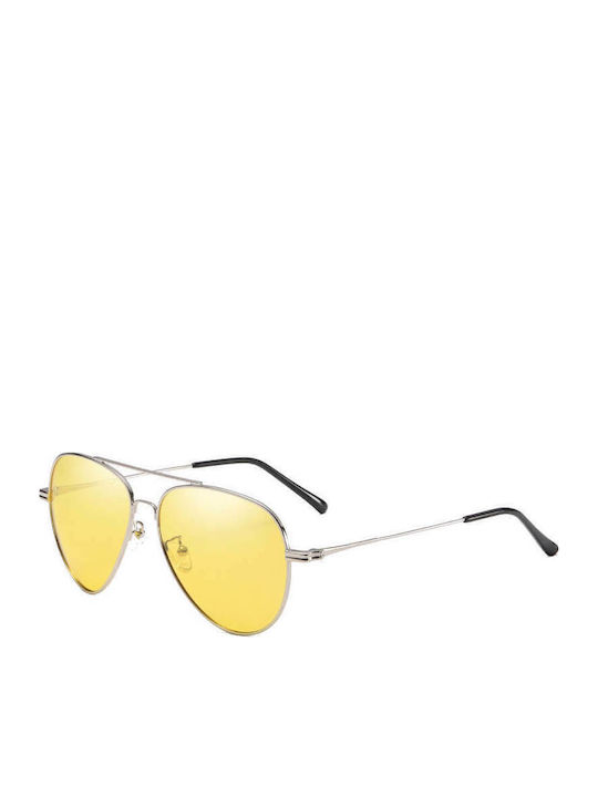 Moscow Mule Unisex Sunglasses with Silver Metal Frame and Gold Polarized Lens MM/2019105/2