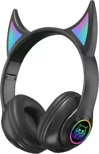 AB-D470LED Безжични / Жични Over Ear Слушалки с 8 часа Работа Черни
