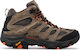 Merrell Moab 3 Ανδρικά Ορειβατικά Μποτάκια Καφέ