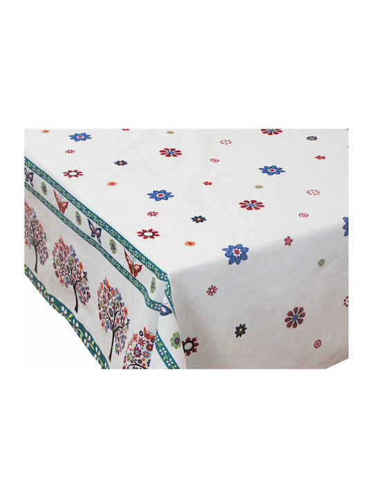 Ideato Cotton & Polyester Tablecloth Multicolour 140x220cm