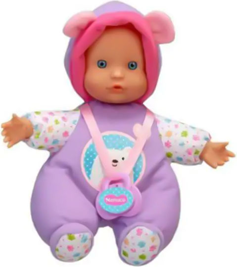 Giochi Preziosi Nenuco Baby-Puppe Cute Tierchen Bärchen Lila Outfit für 10 Monate+ Alter 17 cm