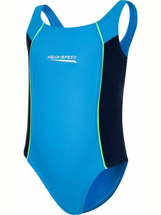 Aquaspeed Kinder Badeanzug Einteilig Hellblau