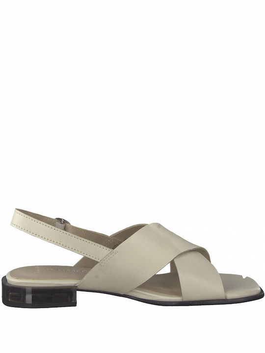 Marco Tozzi Damen Flache Sandalen Cream