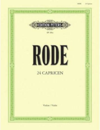 Edition Peters Rode - 24 Caprices EP8829 Sheet Music for Viola