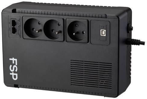 FSP/Fortron ECO800 Mini UPS (VI) Linie-interaktiv 800VA 480W mit 3 Schuko Steckdosen