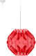 Starlight FP-14-S-1K-22cm-KK BOX Pendant Light Red with Socket E14, E.14 22x22cm