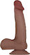 Evolved Novelties Flex Skin Posable Dildo Realistic Dildo with Suction Cup Dark 19.5cm