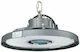 Optonica Lumină clopot comercială 100W Alb rece 18000lm cu LED încorporat Argintiu Ø30.7xÎ15.6cm