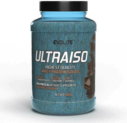 Evolite UltraIso Whey Isolate Protein Whey Gluten Free with Flavor Chocolate 900gr