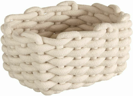 Kleine Wolke Storage Basket Fabric Beige 14x10x19cm 1pcs