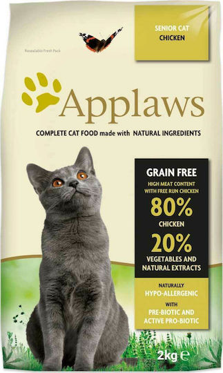Applaws Senior Cat Grain Free Dry Food Grain-Free for Senior Cats with Chicken 2kg
