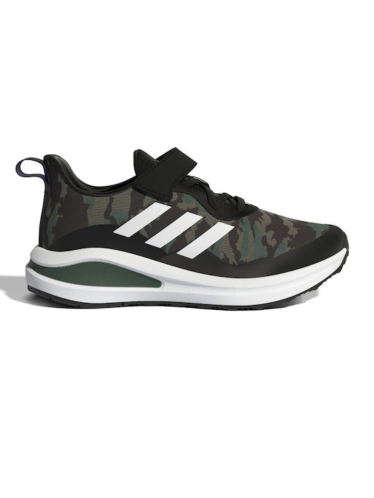 Adidas Αθλητικά Παιδικά Παπούτσια Running FortaRun EL K Core Black / Cloud White / Green Oxide
