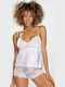 Dkaren Καλοκαιρινό Babydoll Ροζ Nevada
