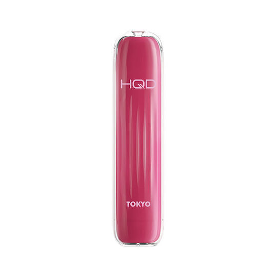 HQD Tokyo Disposable E-Cigarette 650 Puffs Cherry 2ml 18mg Pink