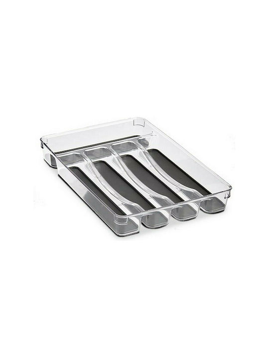 BigBuy Drawer Cutlery Tray Plastic 23.3x32.7x4.5cm Grey