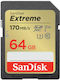 Sandisk Extreme SDXC 64GB Klasse 10 U3 V30 UHS-I