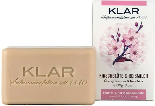Klar Seifen Cherry Blossom & Rice Milk Сапун за тялото 100гр