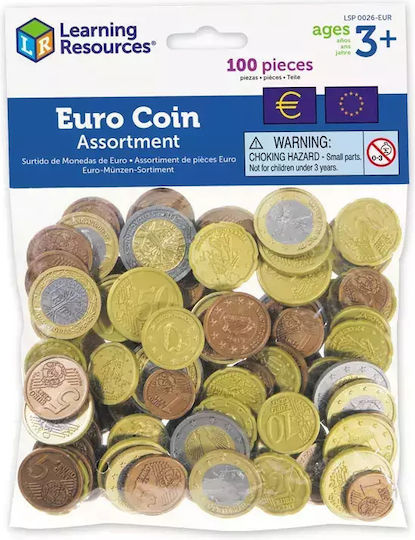 Learning Resources Κέρματα Euro για 3+ Ετών 100τμχ