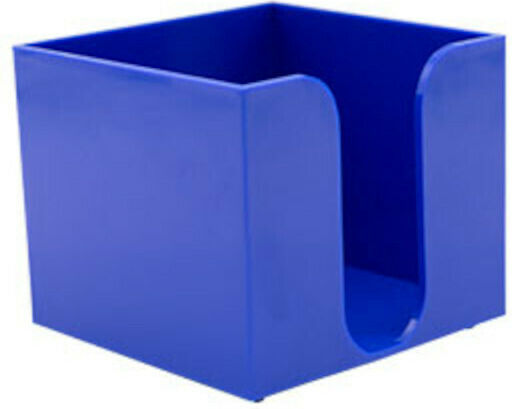 Kunststoff Papierwürfel-Halter in Blau Farbe 9,5x8x9,5cm