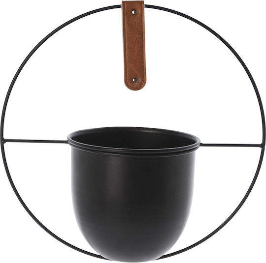 Planter Metal Black 15x15x15cm.