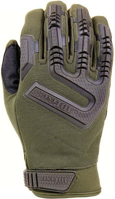 101INC Tactical Arbeitshandschuhe Khaki Leder-Baumwolle 221235