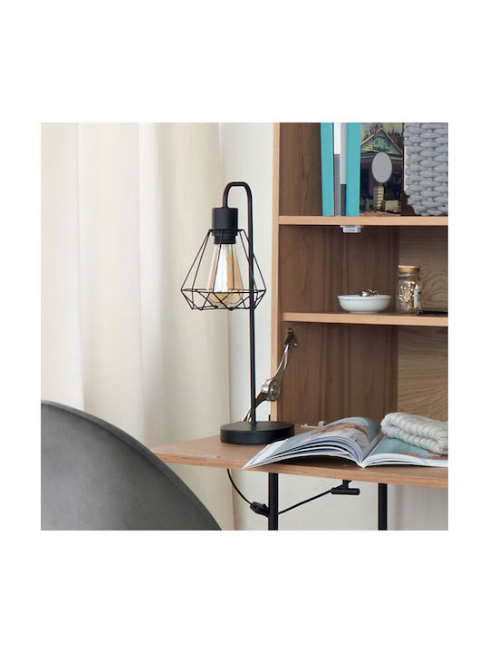 Spitishop A-S Flave Black De Masă Decorativă Lampă cu Soclu pentru Bec E27 Negru