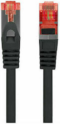 Lanberg PCF6-10CU-0100-BK F/UTP Cat.6 Cablu Ethernet 1m Negru