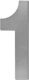 House Number 1 Sign Silver 11cm Inox 6312344