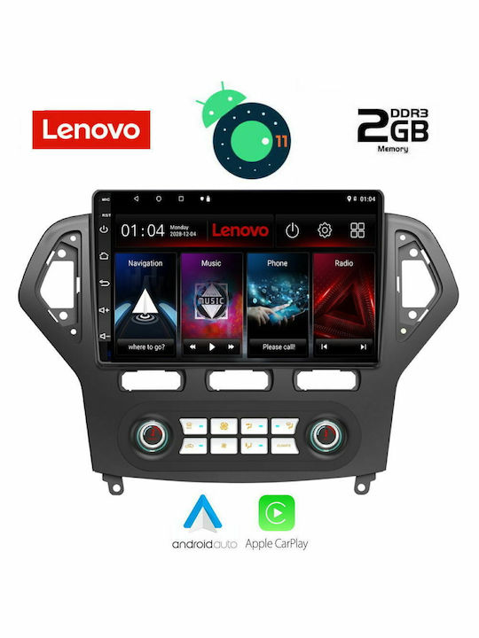 Lenovo Sistem Audio Auto pentru Audi A7 Ford Mondeo 2010 - 2013 cu Clima (Bluetooth/USB/AUX/WiFi/GPS/Apple-Carplay/Partitură) cu Ecran Tactil 9"