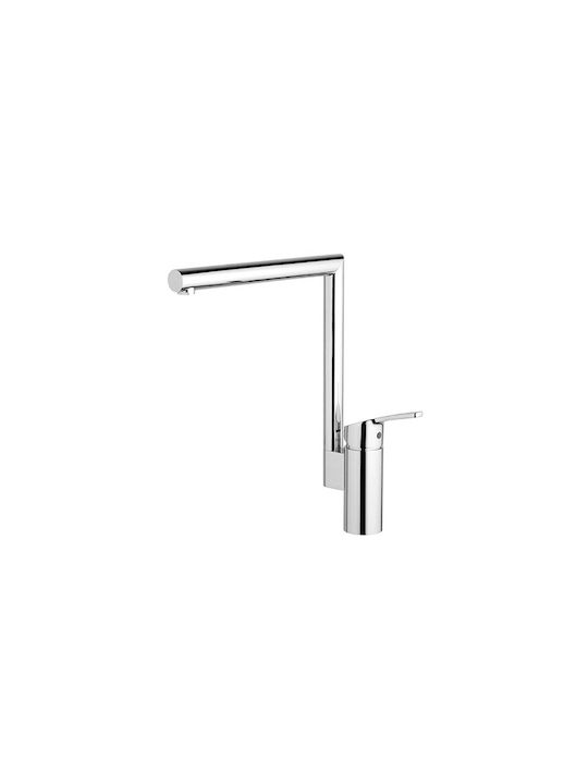 Paini Miura Tall Kitchen Faucet Counter Silver