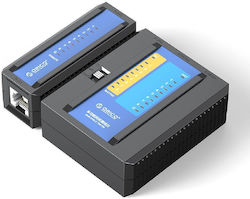 Orico TXJ004-BK-BP Kabeltester Netzwerk 4P/8P & Telefon 2P/4P/6P